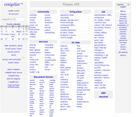 Find <b>craigslist</b> sites in different countries and regions by clicking on the map or browsing the list of locations. . Craigslist tijuana